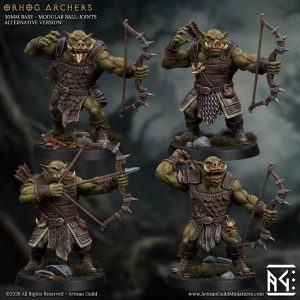 Pig Orc Archers – Bonebow Hunters (Fantasy Miniatures)